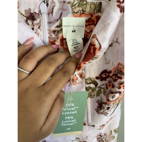 NWT Brock Collection x H&M Floral Bodice Dress - Picture 8 of 12